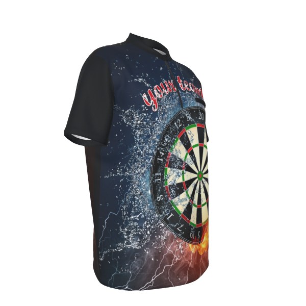 Custom Sports Collar Dart Jersey with Pocket Custom Sports Collar Dart Jersey with Pocket